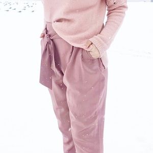 Silk pants h&M dusty rose color